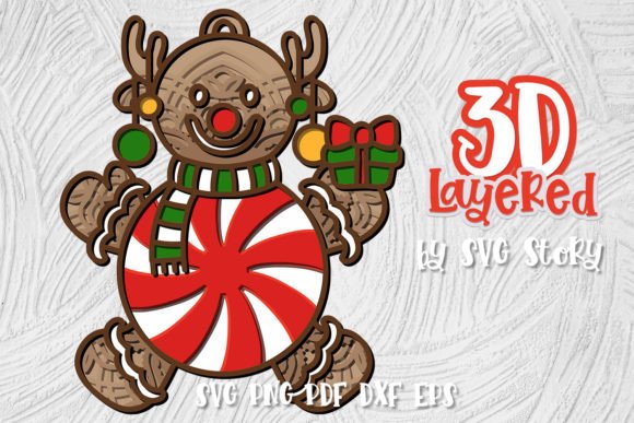 3D Christmas Candy Peppermint Candy 05: A Creative and Practical Design for Modern Makers