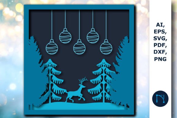 3D Christmas Shadow Box SVG Cut File: A Creative Way to Celebrate the Holidays