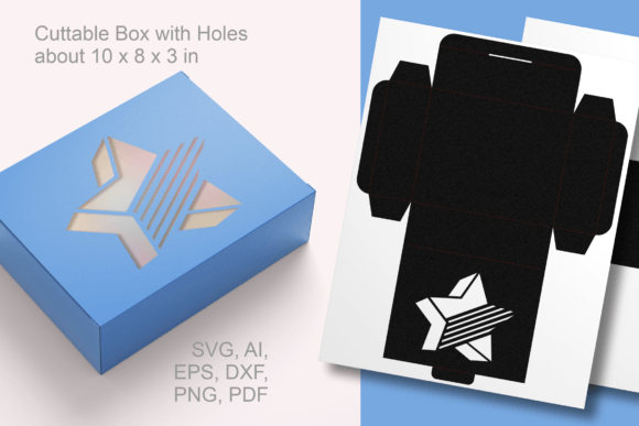 3D Star Rectangular Gift Box Paper Cut: A Creative and Practical Packaging Solution