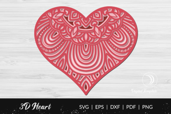 3D Valentine Love Mandala Cut File: A Creative Way to Express Love