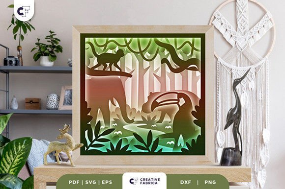 Animal in the Jungle 3D Paper Cut SVG: A Creative and Practical Crafting Resource