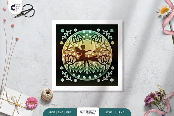 Fairy in Spring Garden 3D Shadow Box: A Creative Craft for All