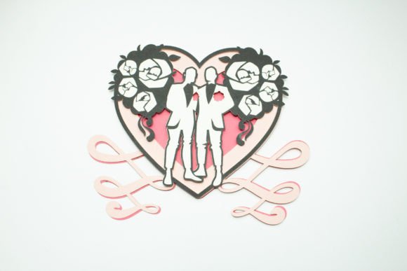 Groom and Groom Layered Design