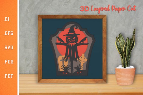 Halloween 3D Layered Paper Cut SVG 2