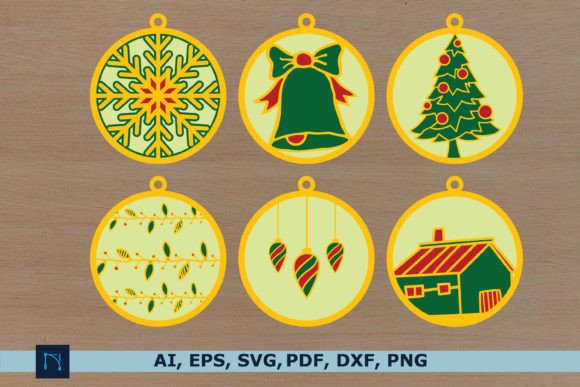 Layer 3D Christmas Ball Decor SVG Bundle