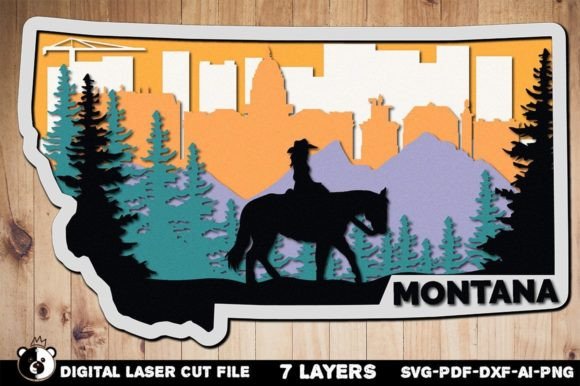 Montana 3D Layered Laser Cut Projects for CNC: A Versatile and Economical Choice
