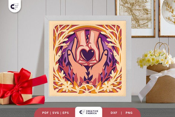 Mother’s Day 3D Shadow Box Paper Cut SVG: A Creative Way to Celebrate Mom
