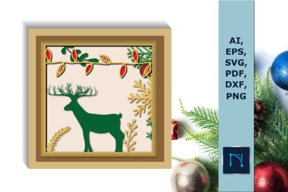 Muli-layer 3D Christmas Shadow Box SVG: A Creative Craft Solution